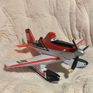 Disney Red and White Toy Plane
